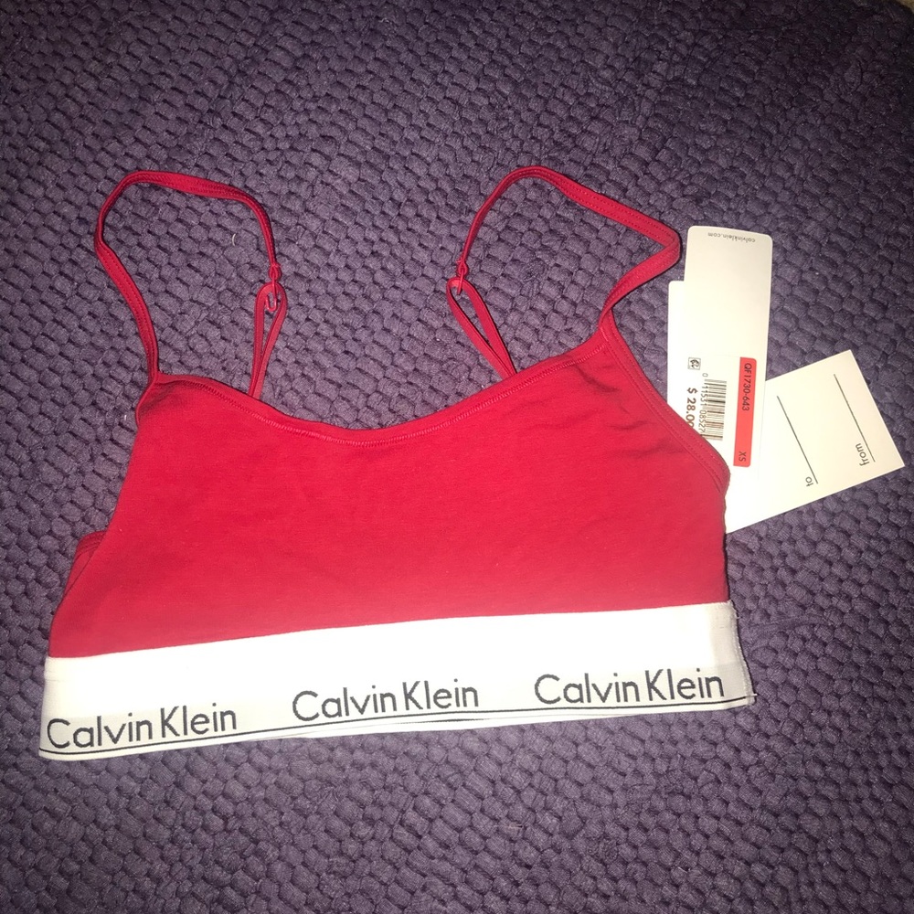 Red bralette